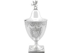 Antique Sterling Silver Sugar Vase