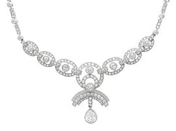 Edwardian Diamond Necklace in Platinum
