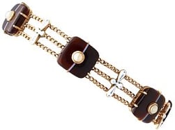 Antique Agate Bracelet in Yellow Gold