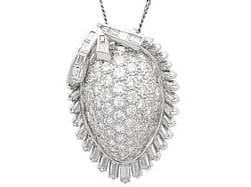 Vintage Organic Diamond Pendant