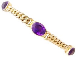 Victorian Amethyst Bracelet in Yellow Gold