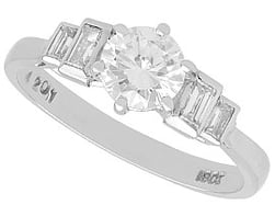 White Gold 1920s Diamond Engagement Ring