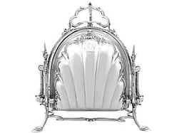 Victorian Folding Silver Biscuit Box