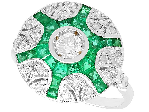 unusual emerald ring