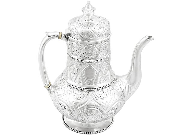 Victorian Silver Coffee Pot