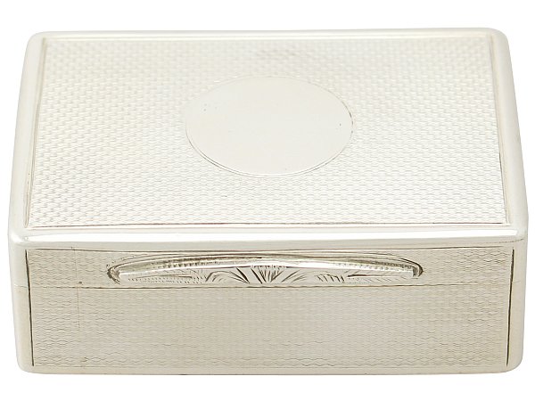 Antique Sterling Silver Snuff Box for Sale