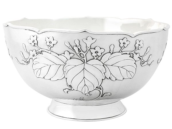 Japanese Silver Bowl 