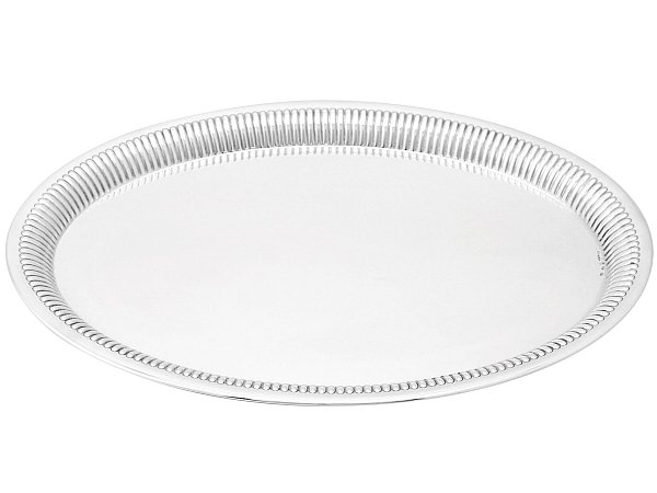 German silver salver
