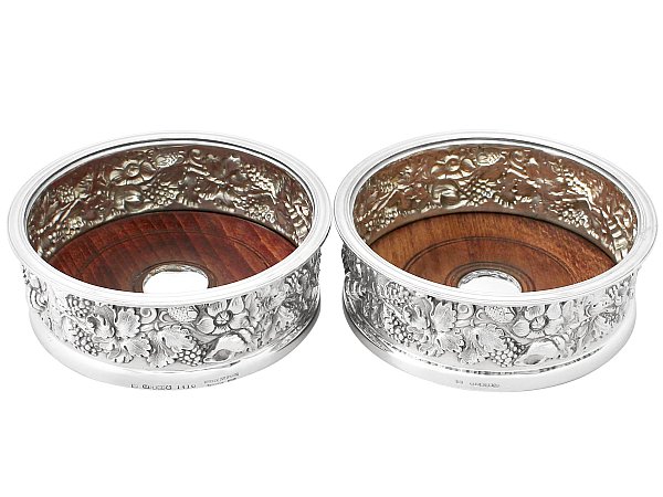 Silver Plated Coasters with Sterling Silver