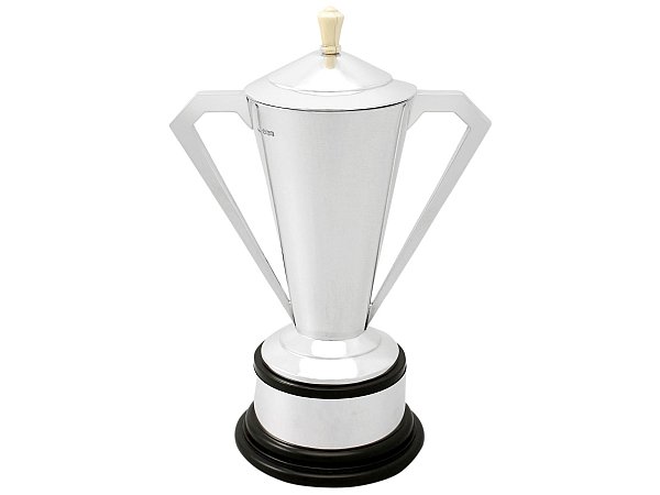 Antique Art Deco Trophy in Sterling Silver 