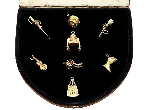 Antique Gold Bracelet Charms