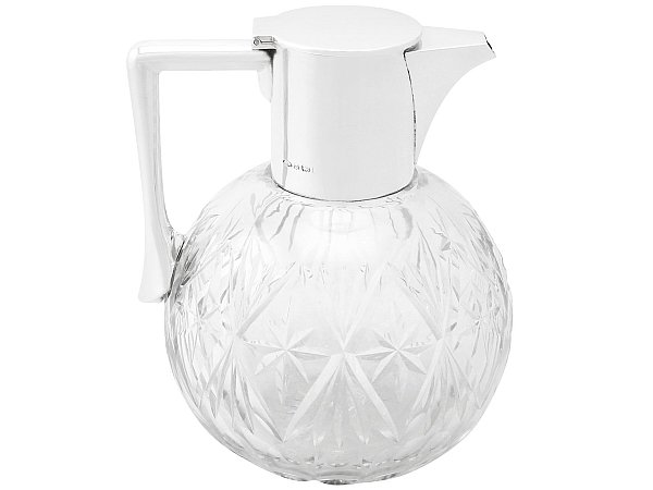 Antique Silver and Glass Claret Jug