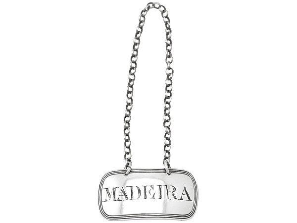Sterling Silver Decanter Label