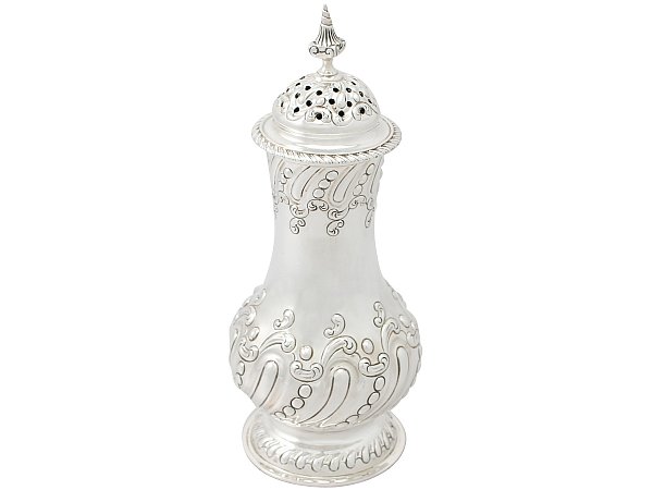 Edwardian Sterling Silver Sugar Caster for Sale