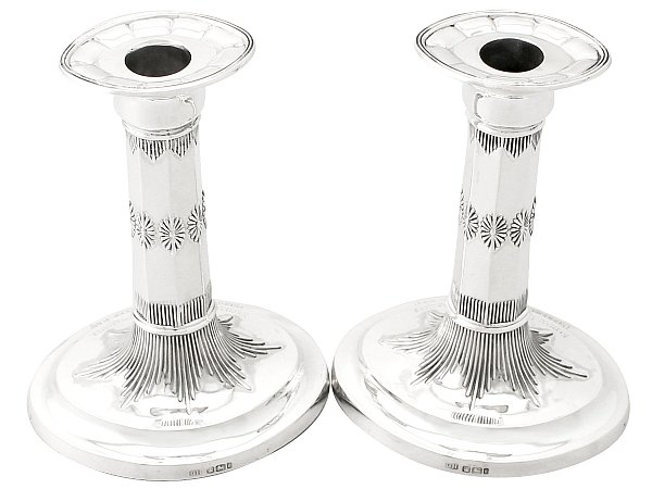 antique silver candlesticks