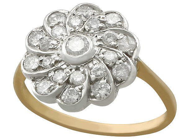 Vintage Diamond Cluster Ring