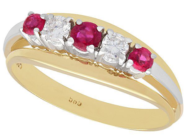 Vintage Ruby and Diamond Ring