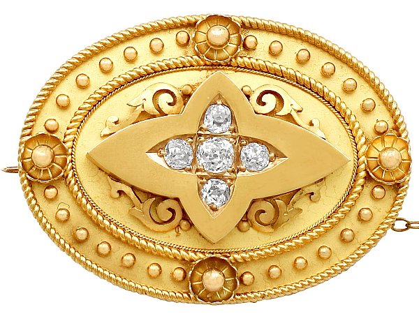 Victorian Gold Locket / Brooch