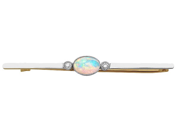Gold Opal Brooch