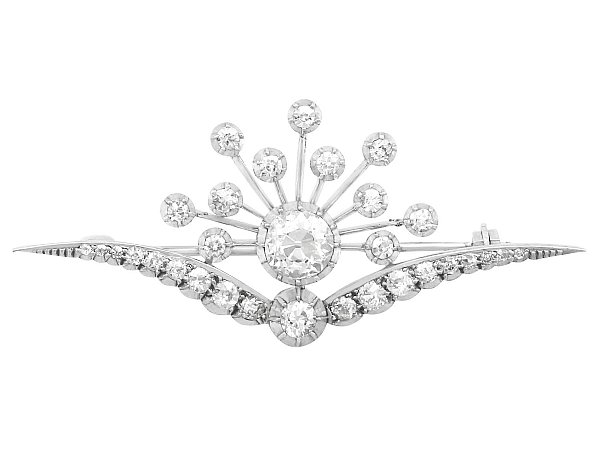 Antique Victorian Diamond Brooch