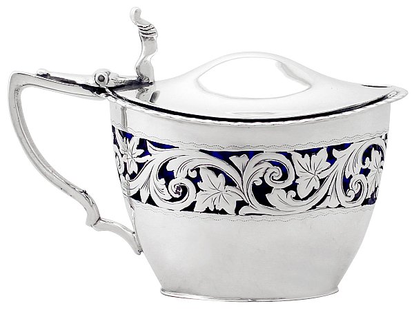 Silver Mustard Pot