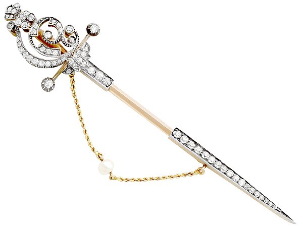 Jabot Pin Brooch
