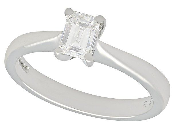 Emerald Cut Diamond Engagement Ring