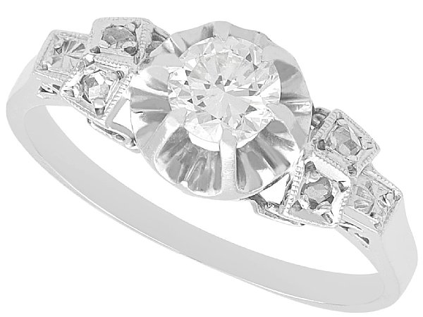 1920s Platinum Diamond Ring