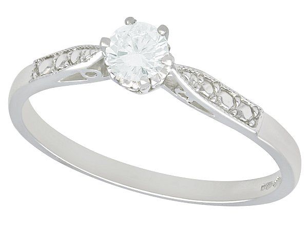 Diamond Solitaire Ring in Platinum