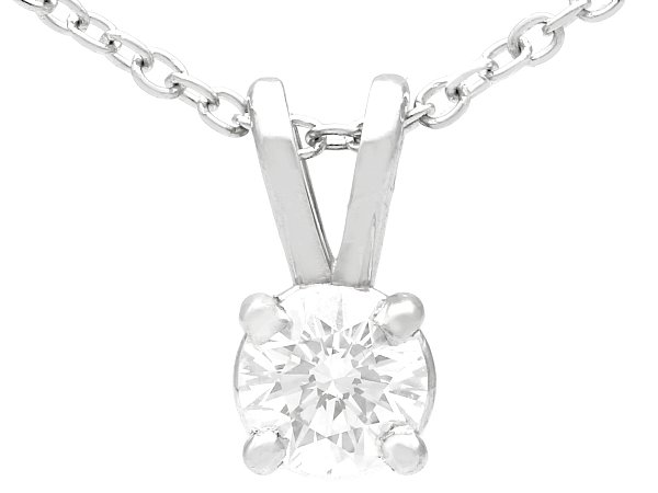 Diamond Solitaire Pendant 