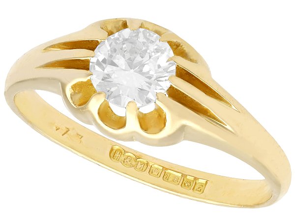 Yellow Gold Solitaire Ring
