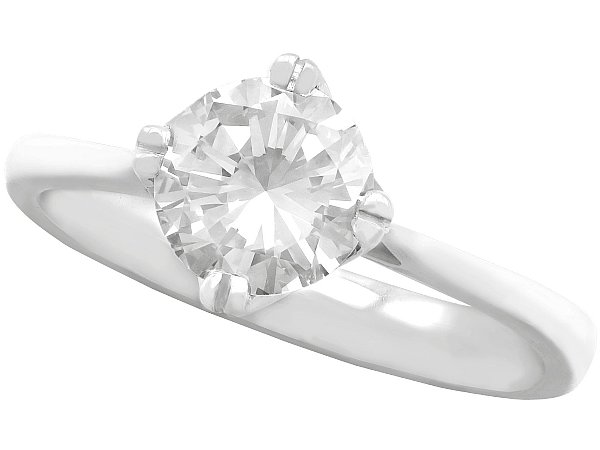 Platinum Solitaire Engagement Ring