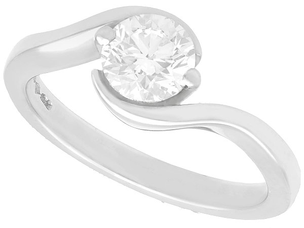 Platinum and Diamond Solitaire Ring