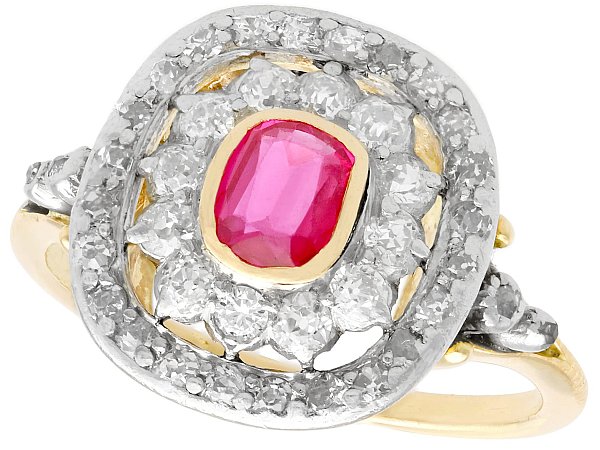 Synthetic Ruby Ring 