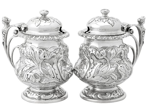 Silver Mustard Pots