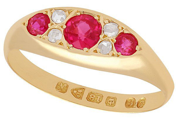 Diamond & Ruby Cocktail Ring