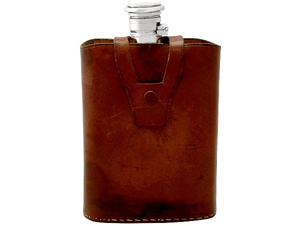Antique Silver Hip Flask