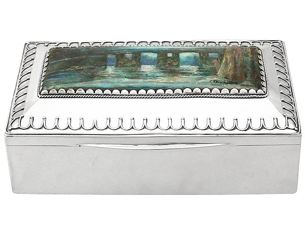 Silver and Enamel Box