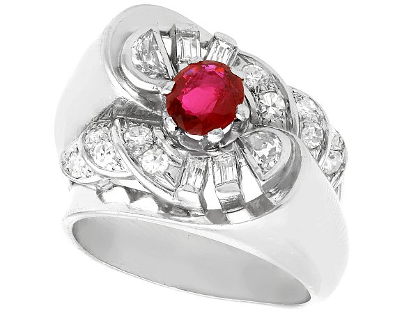 Vintage Ruby & Diamond Ring