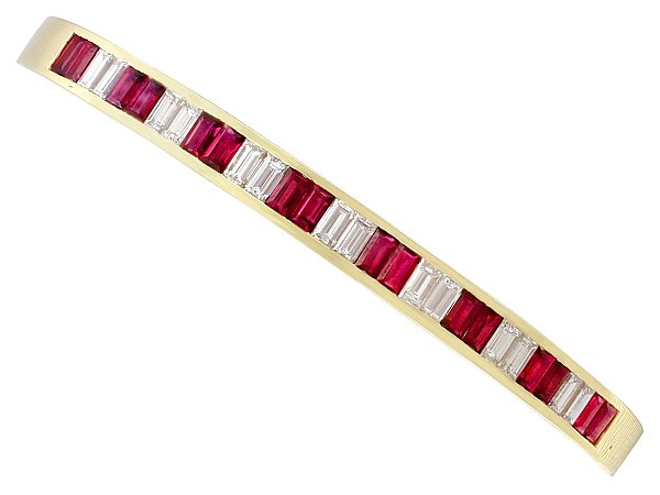 Ruby and Diamond Bangle
