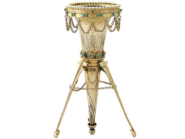 silver posy holder