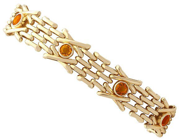 citrine gate bracelet