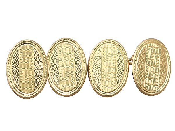 Hallmarked Gold Cufflinks