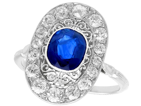 Sapphire Dress Ring in Platinum