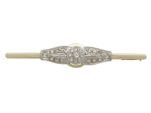 1930s Yellow Gold and Diamond Brooch