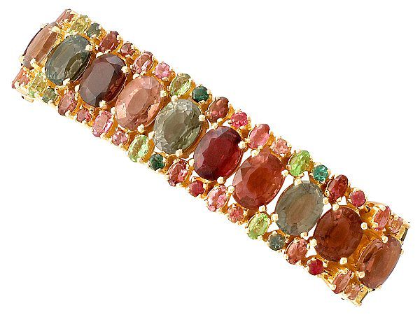 gold tourmaline bracelet