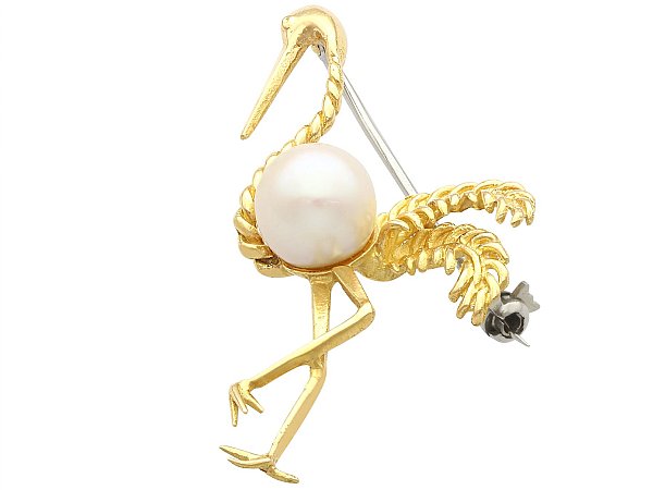 Vintage Flamingo Brooch