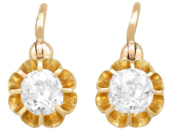 Antique Gold Drop Earrings