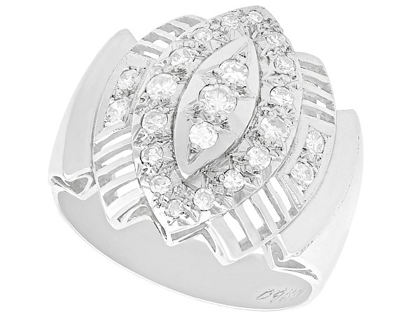White Gold and Diamond Dress Ring