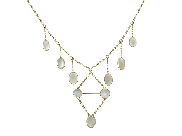 Victorian moonstone necklace